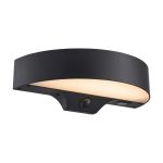 Nordlux Solar Monay Wall Light Black 5W 200lm - 830 Warm White | Dimmable